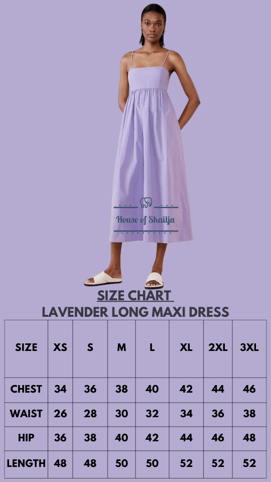 Lavender Long Maxi Dress