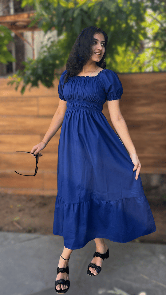 Berry Blue Maxi Dress