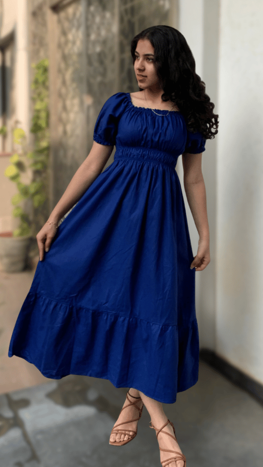 Berry Blue Maxi Dress