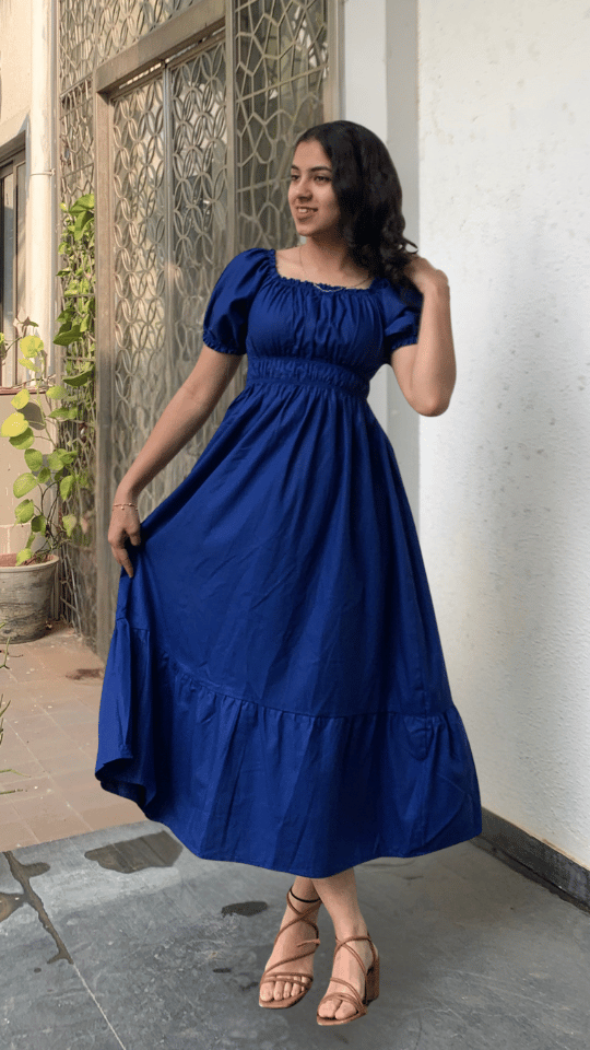 Berry Blue Maxi Dress