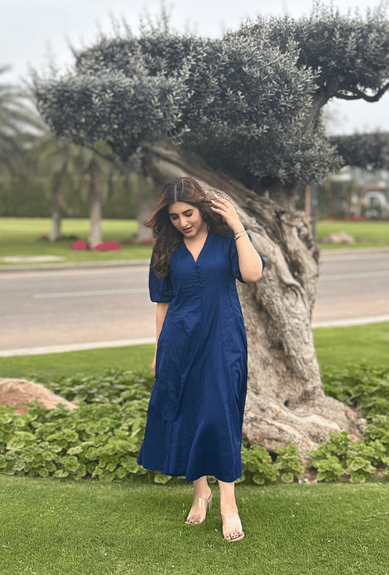 Blue Summer Aline Maxi Dress