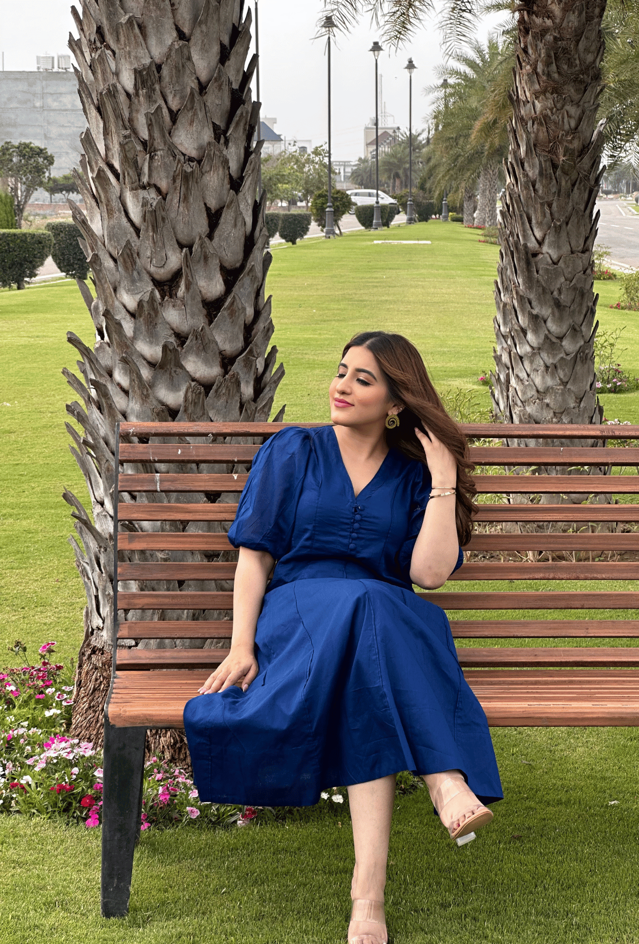 Blue Summer Aline Maxi Dress