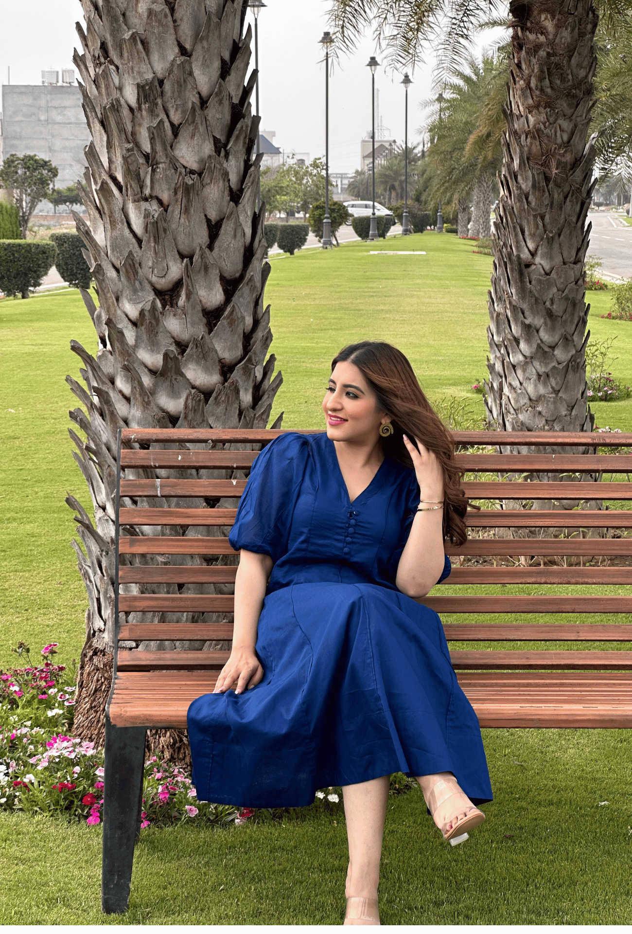 Blue Summer Aline Maxi Dress