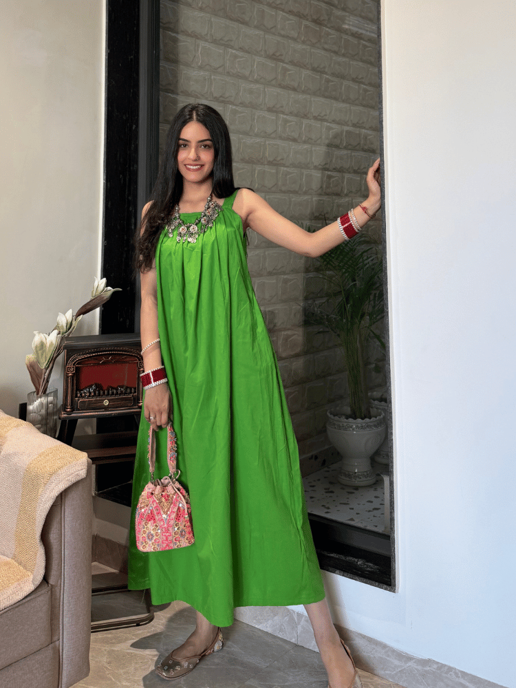 GREEN KIWI MAXI DRESS