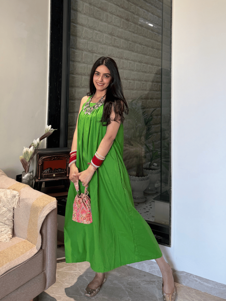 GREEN KIWI MAXI DRESS