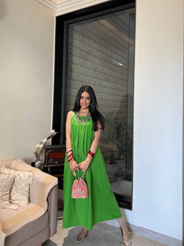 GREEN KIWI MAXI DRESS