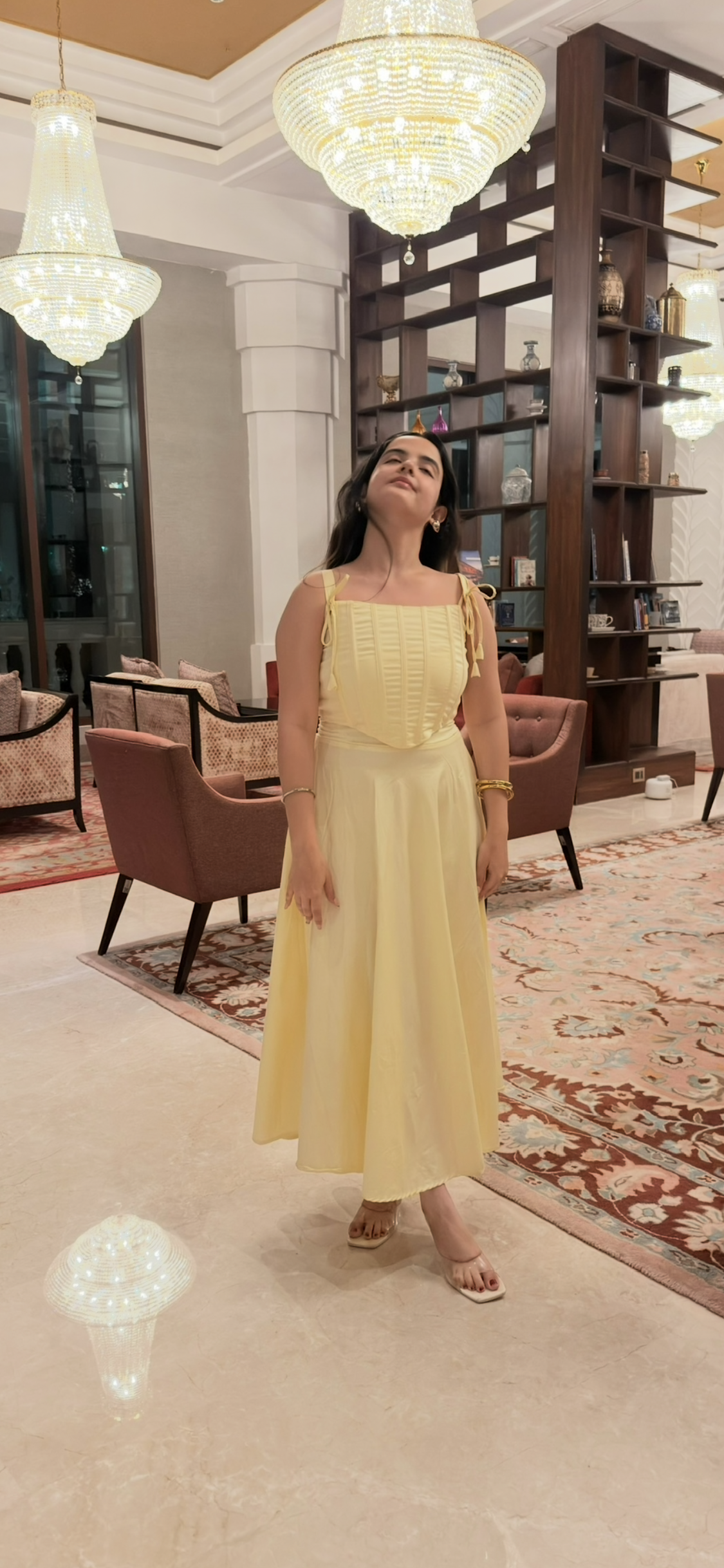 Butter Yellow Corset Dress