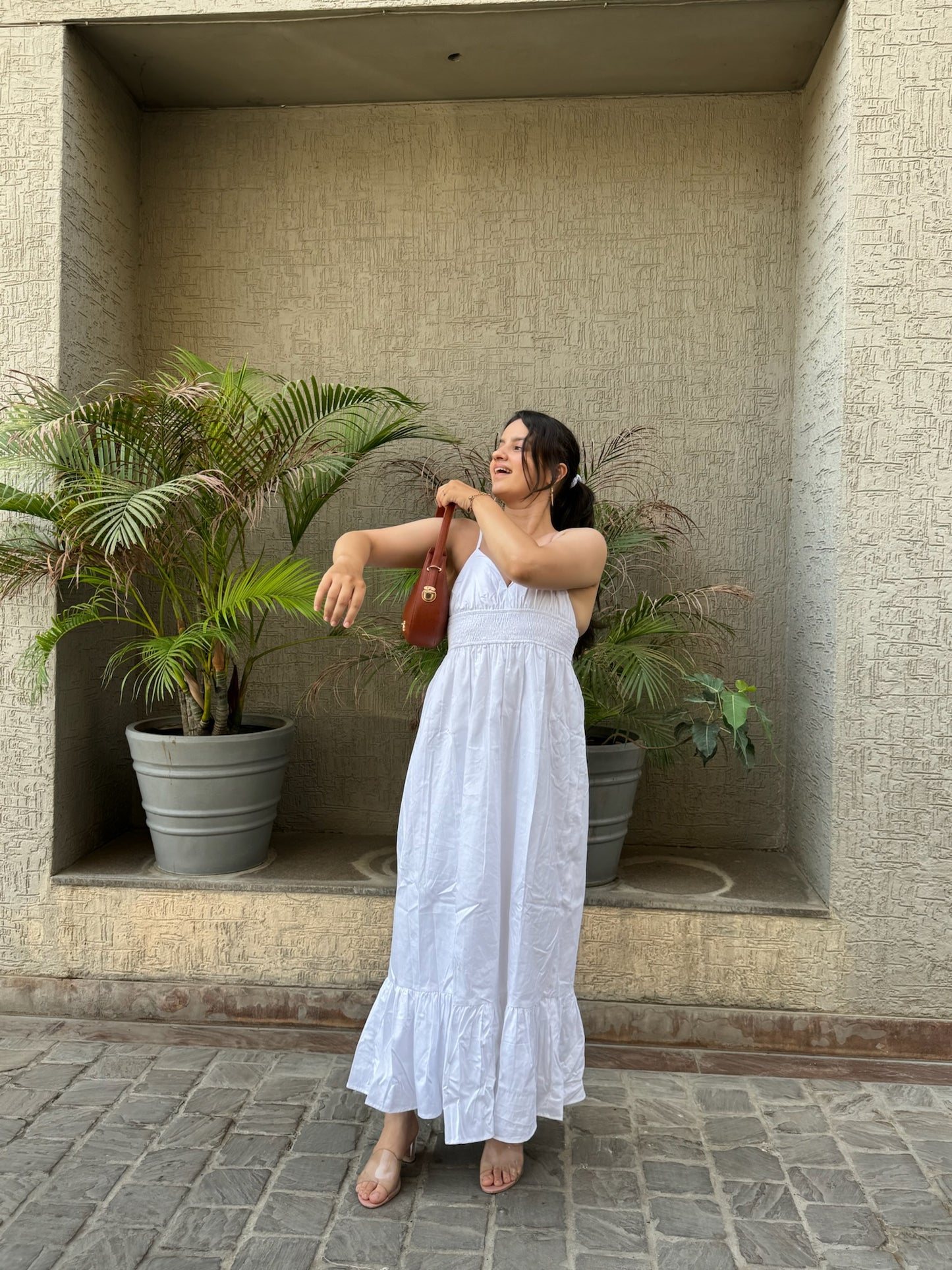 Myra White Slip Dress