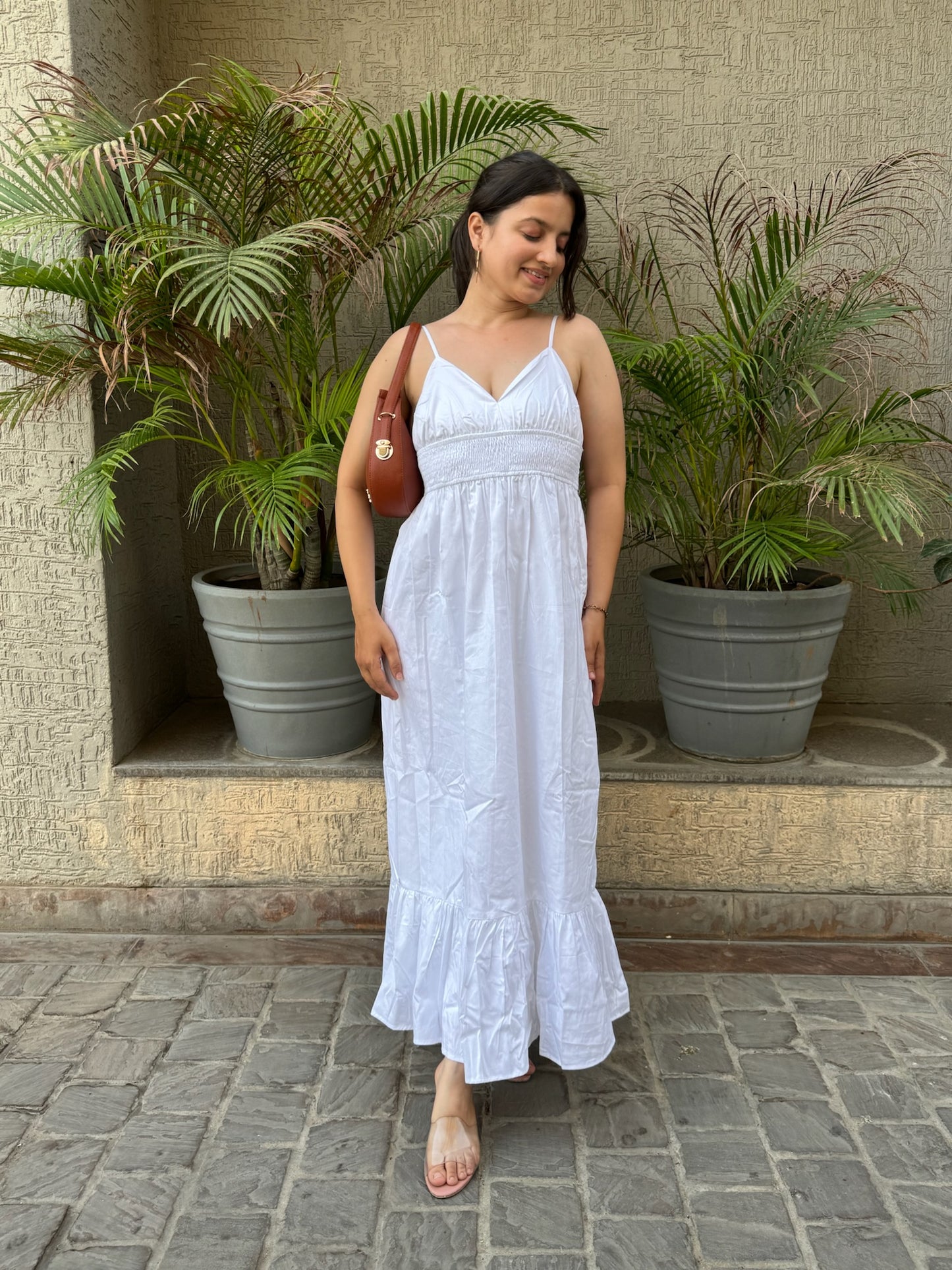 Myra White Slip Dress