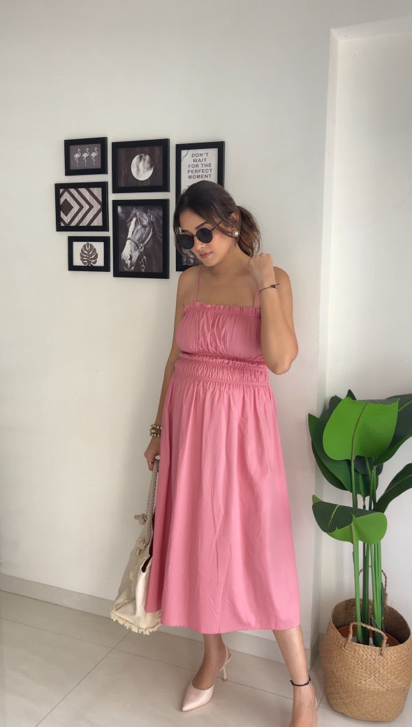Mauve Linen Dress