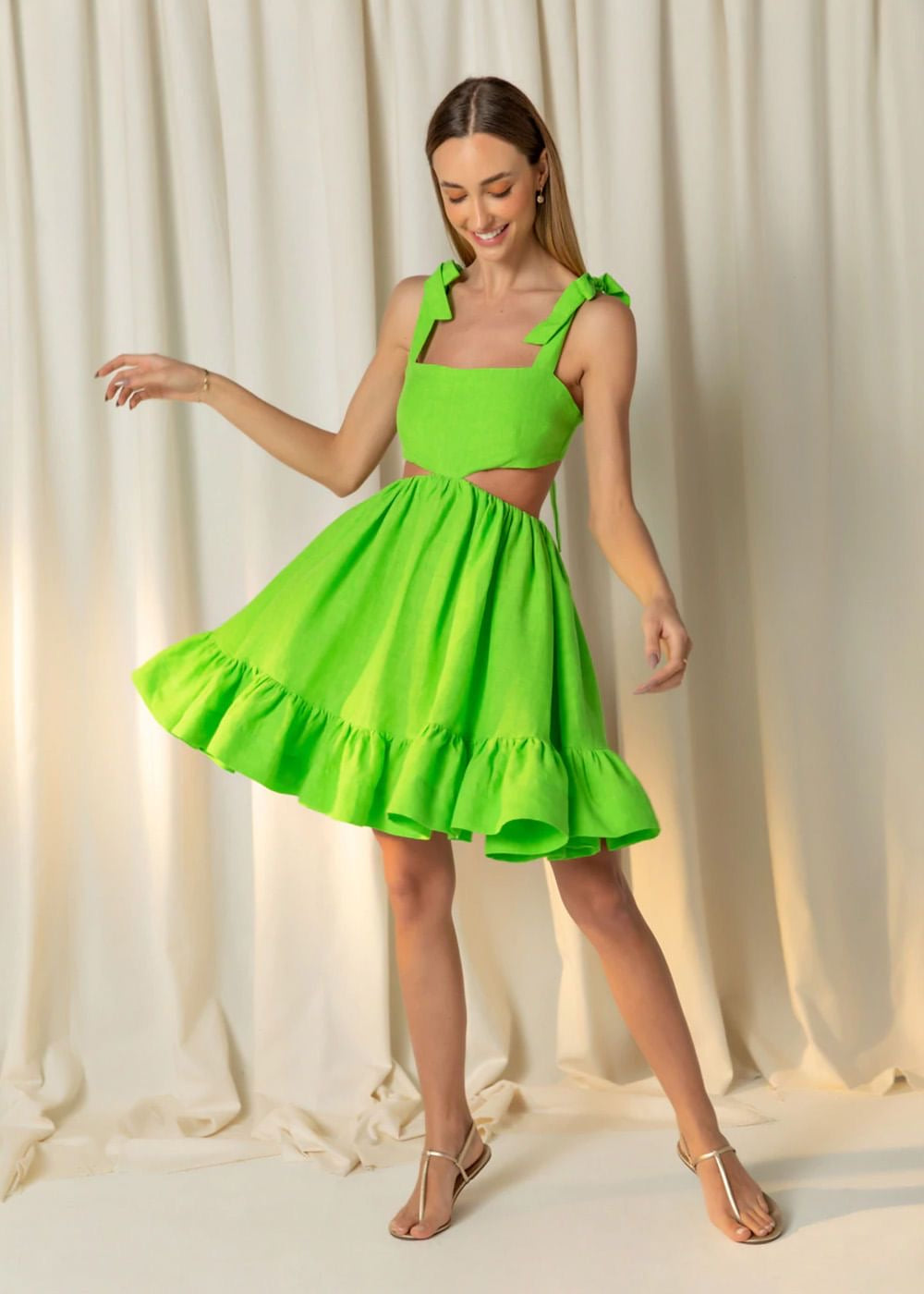 KELLY GREEN RESORT MINI DRESS
