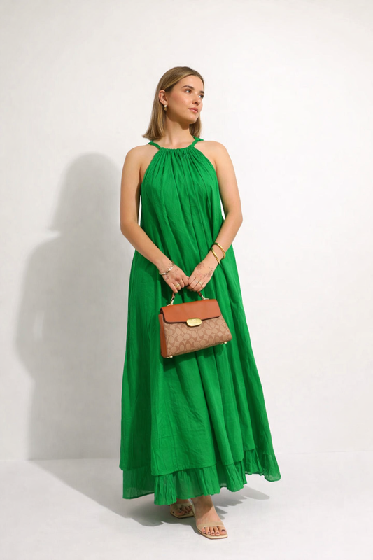 Mulmul Green Blooming Dress