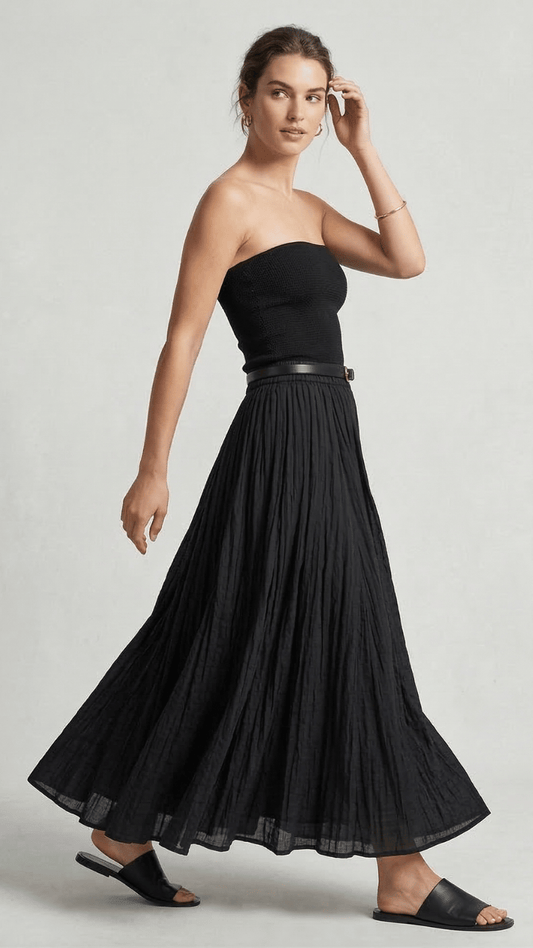 Mulmul Black Skirt
