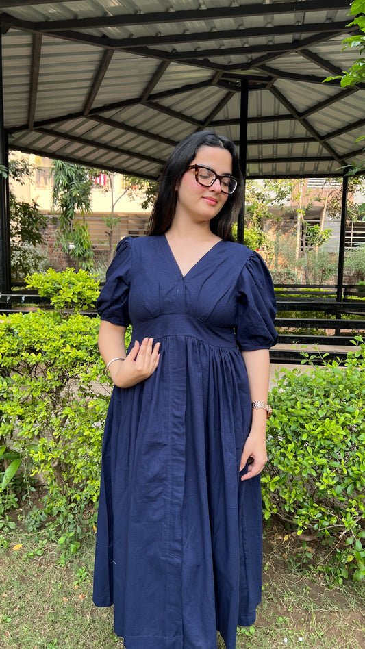 Navy Daydreamer Midi Dress