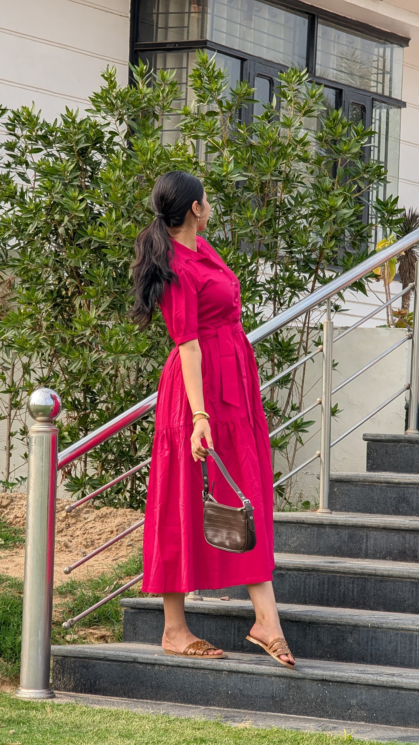 Hot Pink Maxi dress