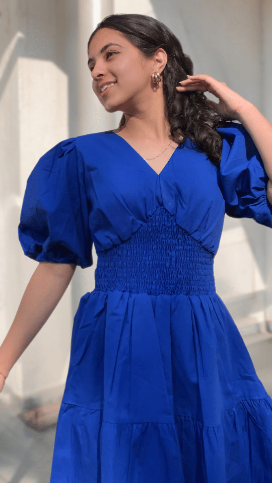 Natalia Royal Blue Dress