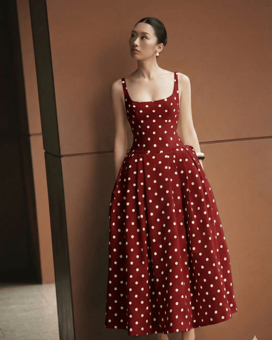 Summer Polka Dot Print Dress