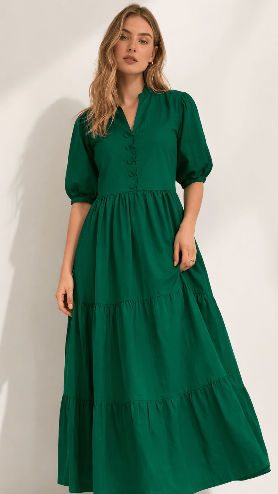 swept away forest green long sleeve maxi dress Forest Green Maxi Dress – HOUSE OF SHAILJA