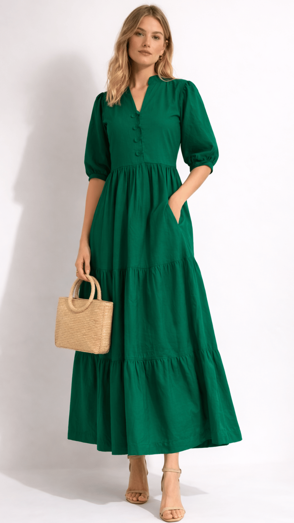 Forest Green Maxi Dress