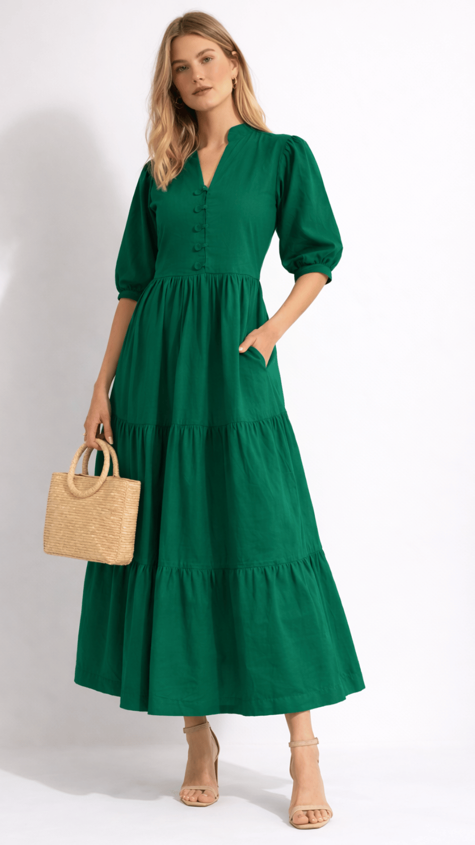 Forest Green Maxi Dress