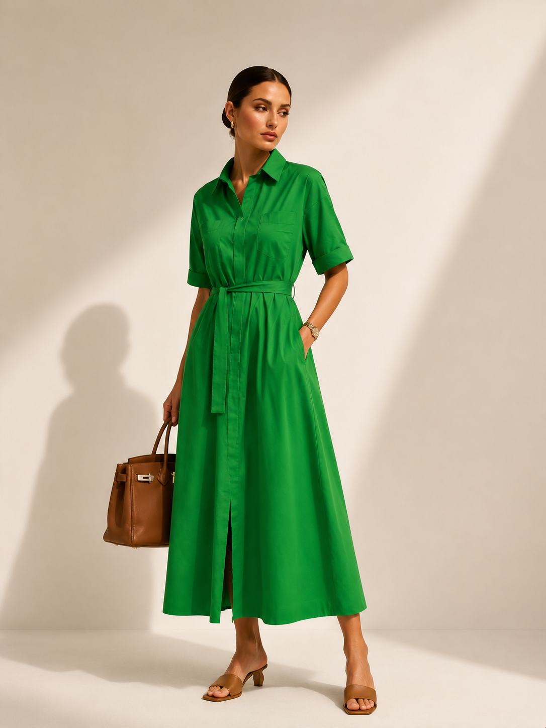 Bottega Green Summer Maxi