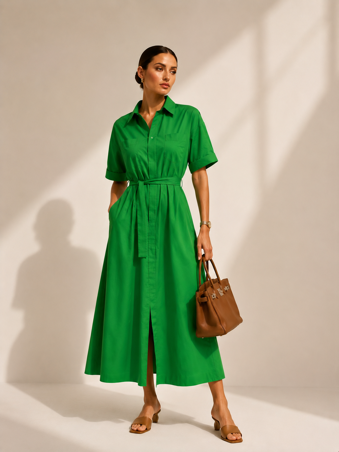 Bottega Green Summer Maxi