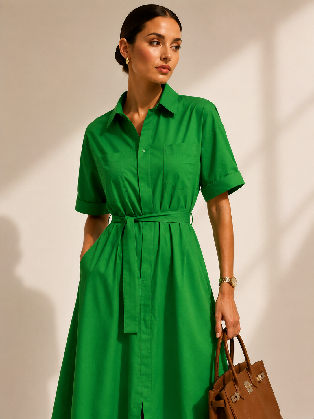Bottega Green Summer Maxi