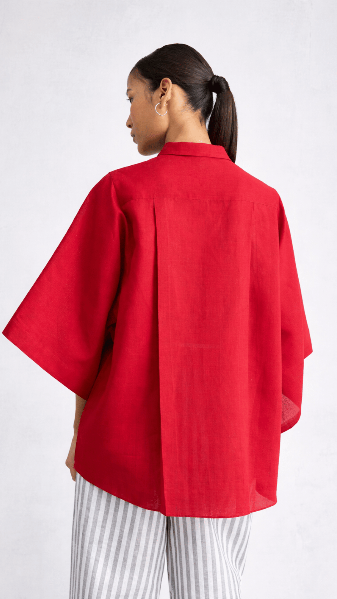 Drop Armhole Red Shirt