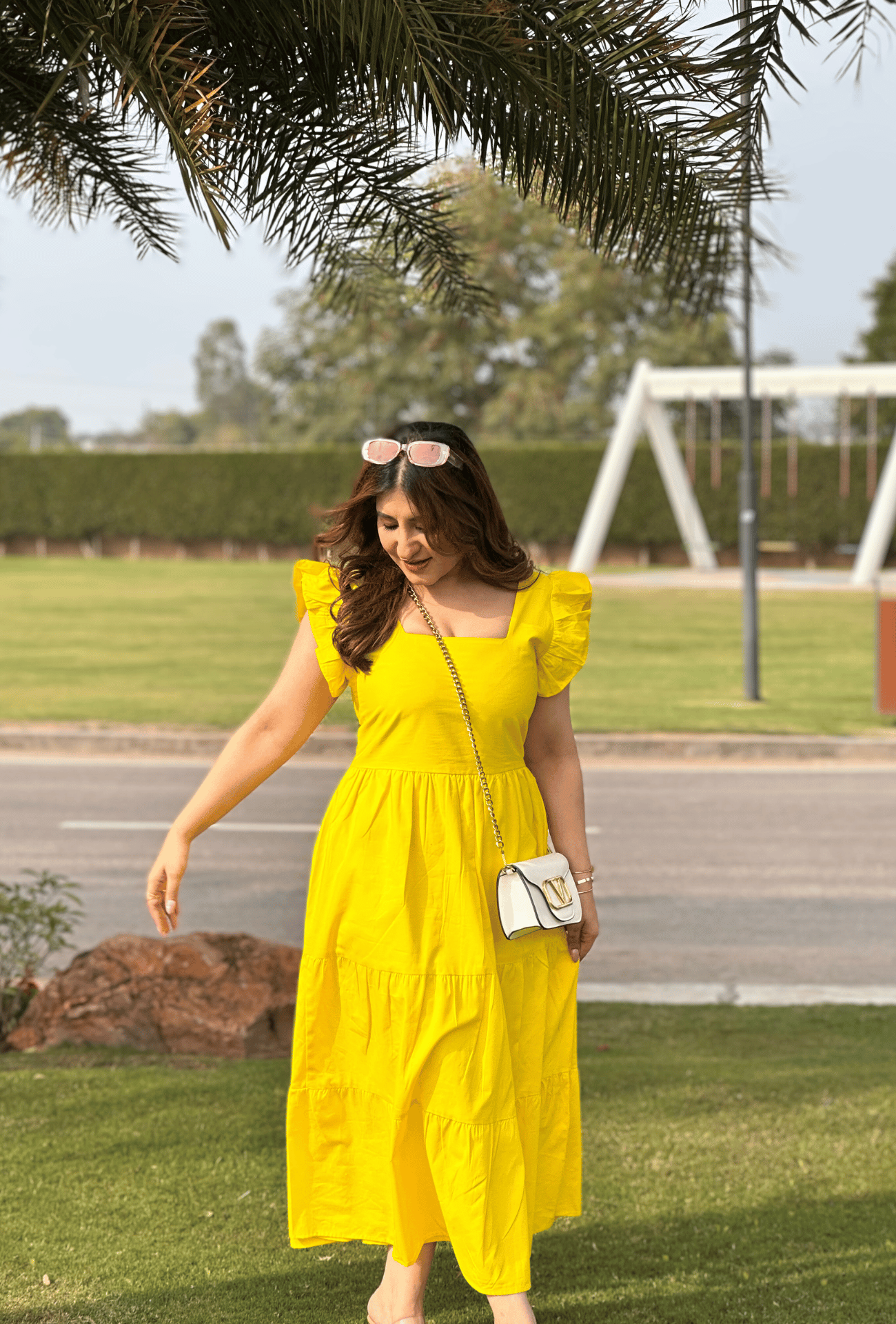 Hot Yellow Maxi Dress