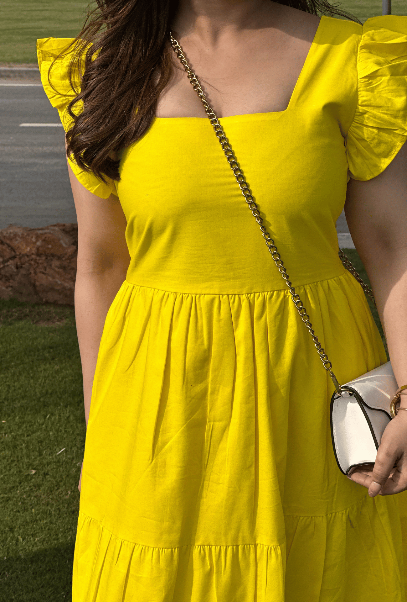 Hot Yellow Maxi Dress