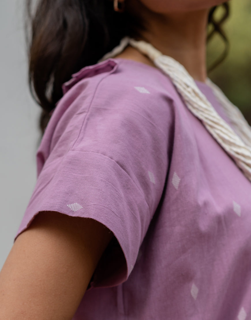 Lavender Weave Top