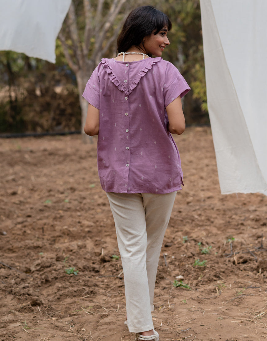 Lavender Weave Top