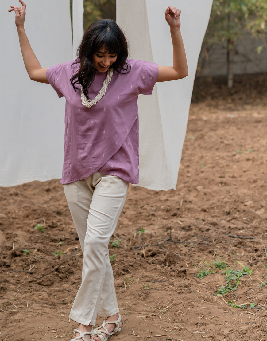 Lavender Weave Top