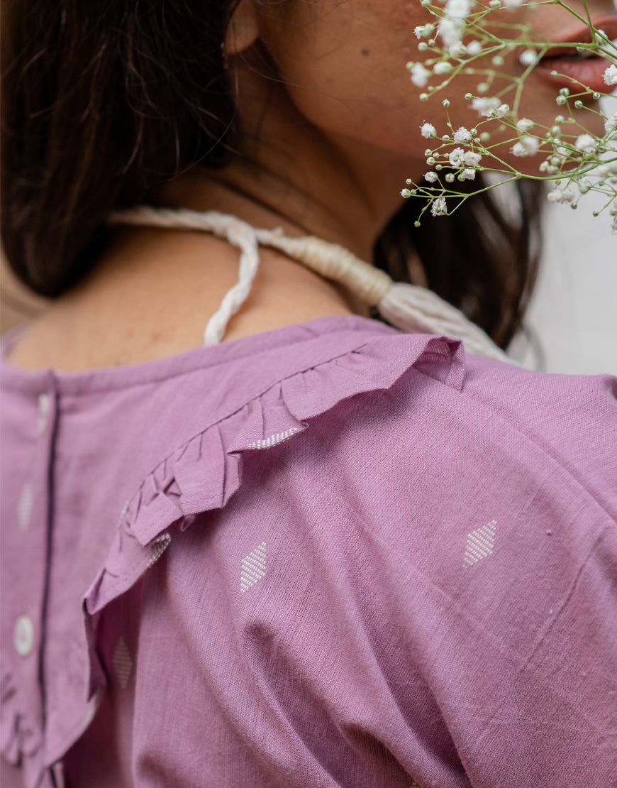 Lavender Weave Top