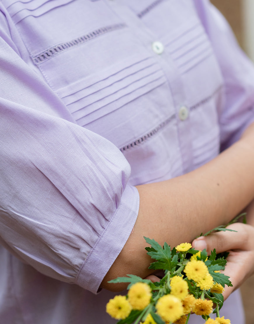 Lilac Shirt Top