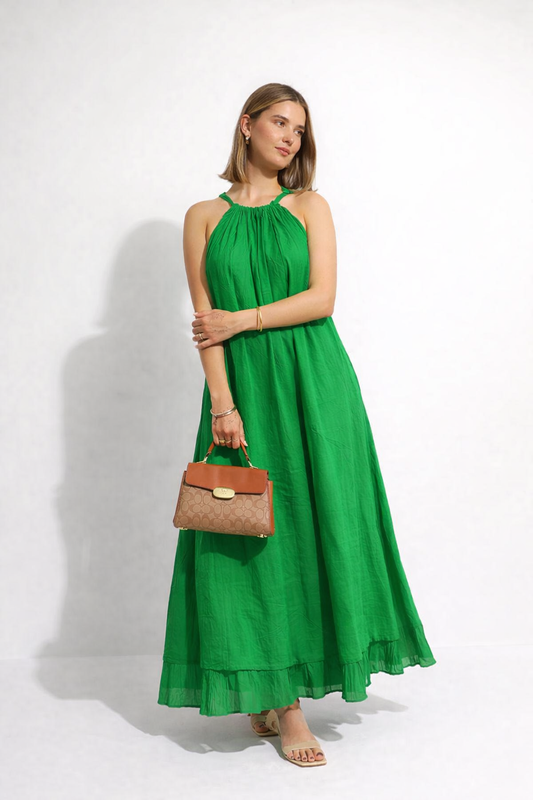 Mulmul Green Blooming Dress