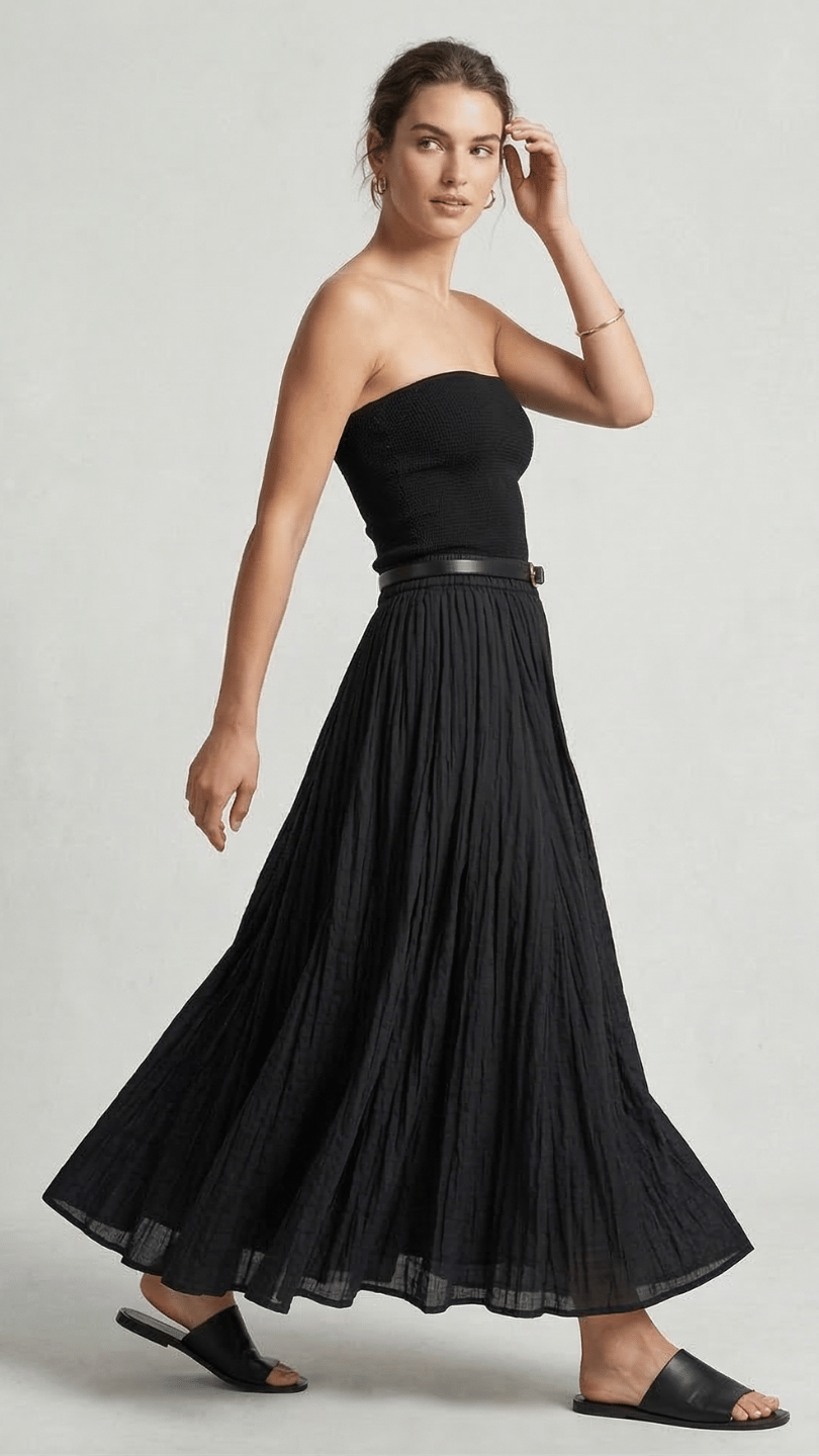 Mulmul Black Skirt