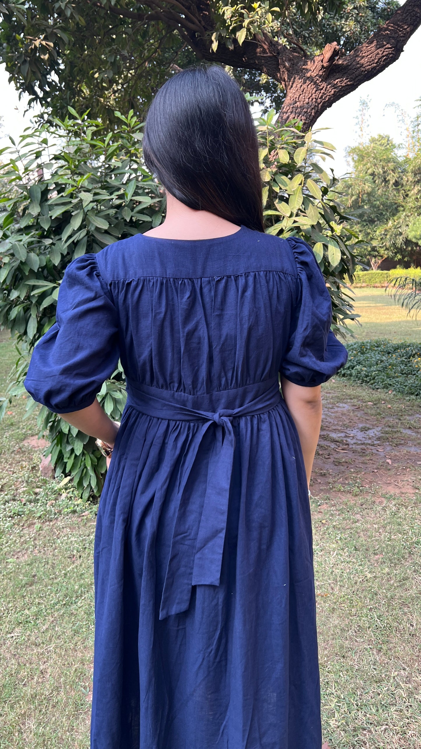 Navy Daydreamer Midi Dress