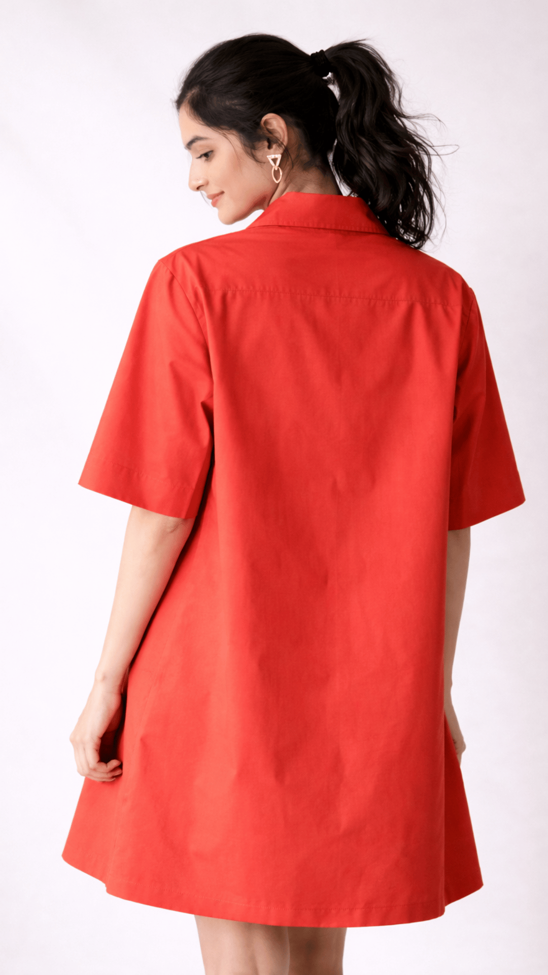 Red linen Kairos Dress