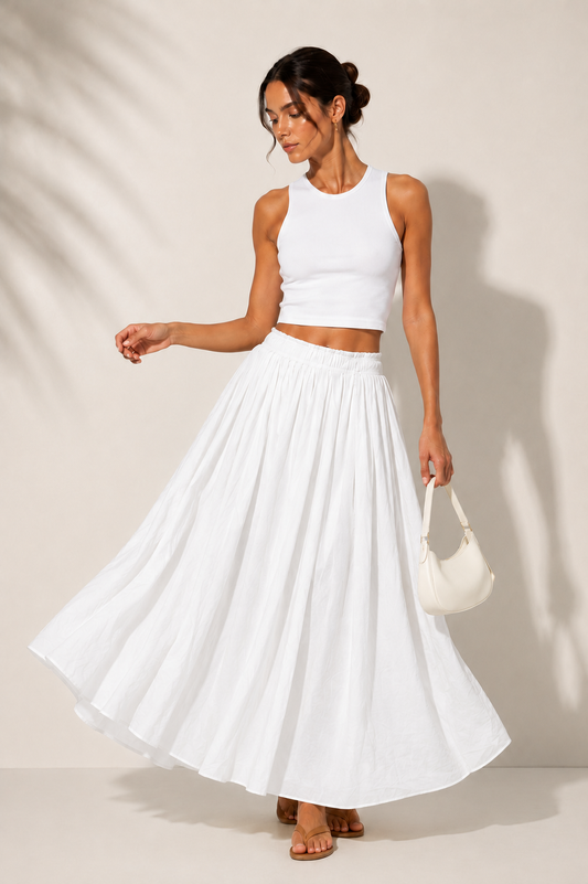 Mulmul White Skirt