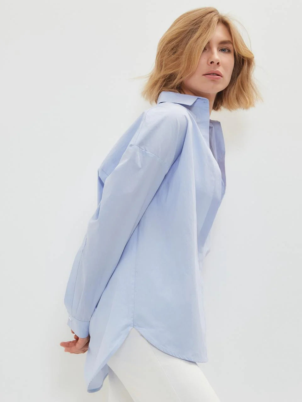 Oversized Sky Blue Shirt