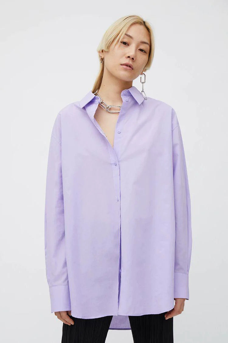 Lavender Cotton Shirt