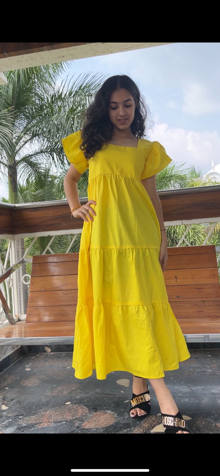 Hot Yellow Maxi Dress