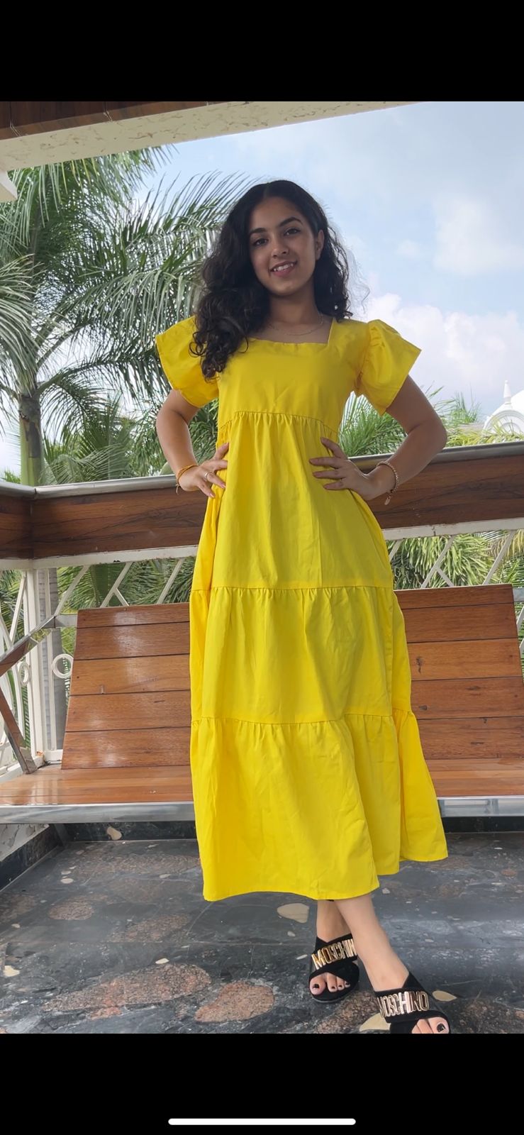 Hot Yellow Maxi Dress