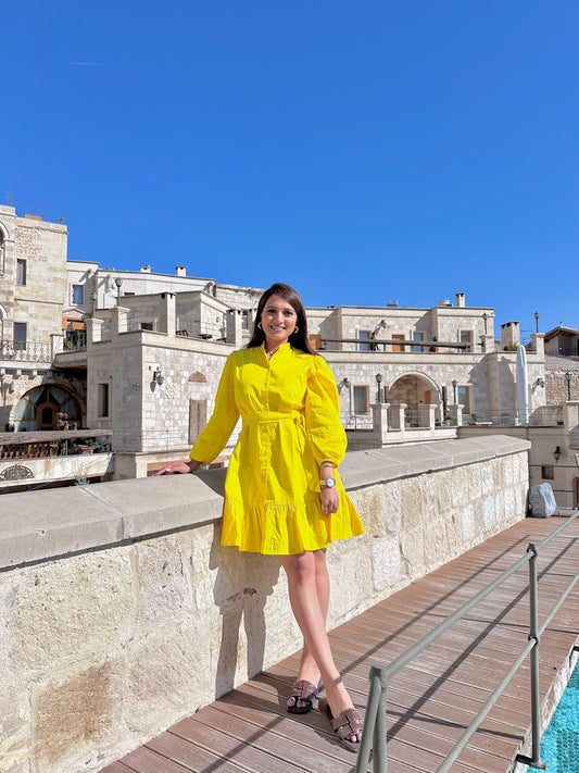 Hot Yellow Knot Drees