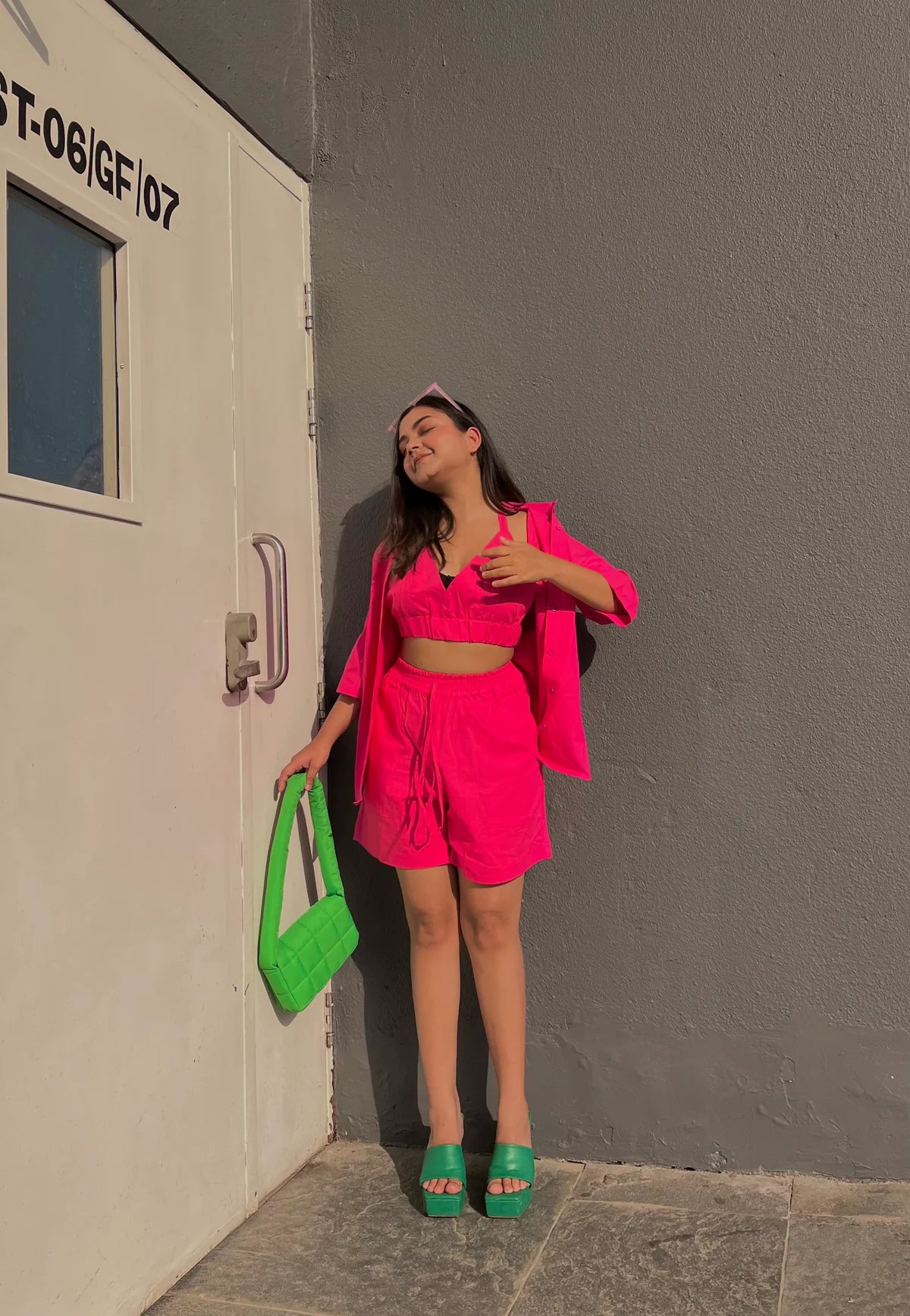 3 PIECE HOT PINK CO-ORD SET